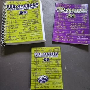 TEACHING TEXTBOOKS Pre-Algebra Textbook Set with all CD's
